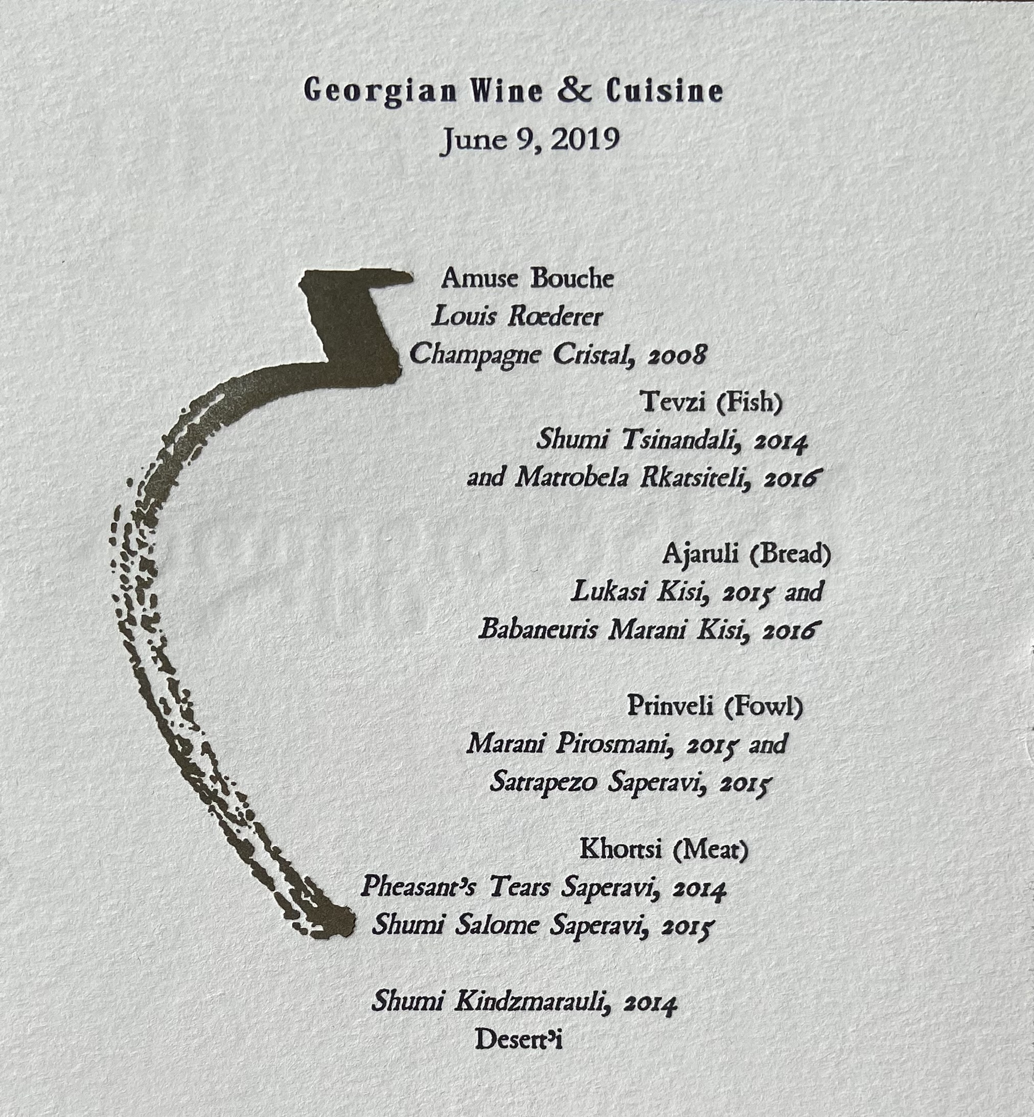 Georgian Tasting Menu