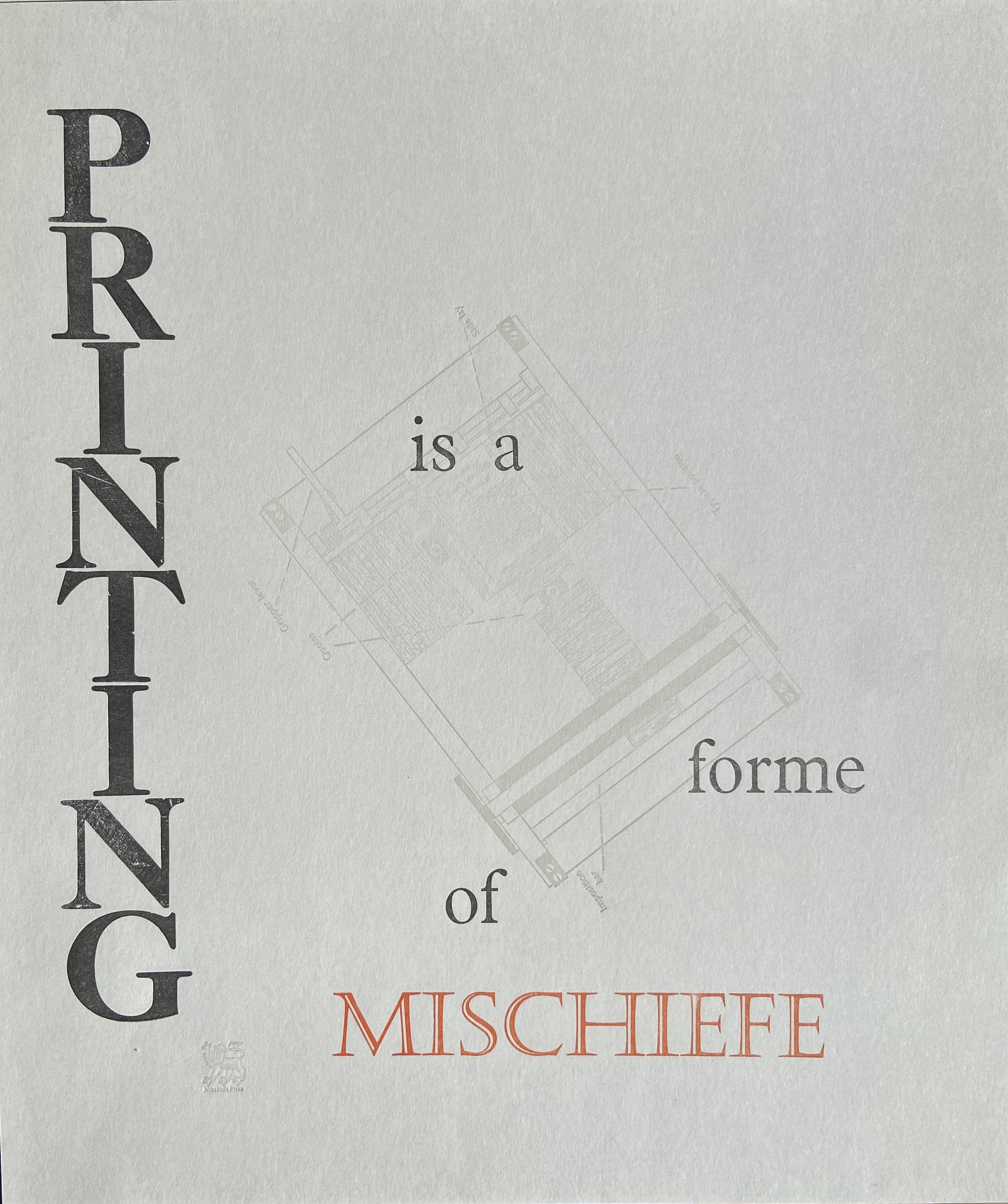 Printing is a Forme of Mischiefe