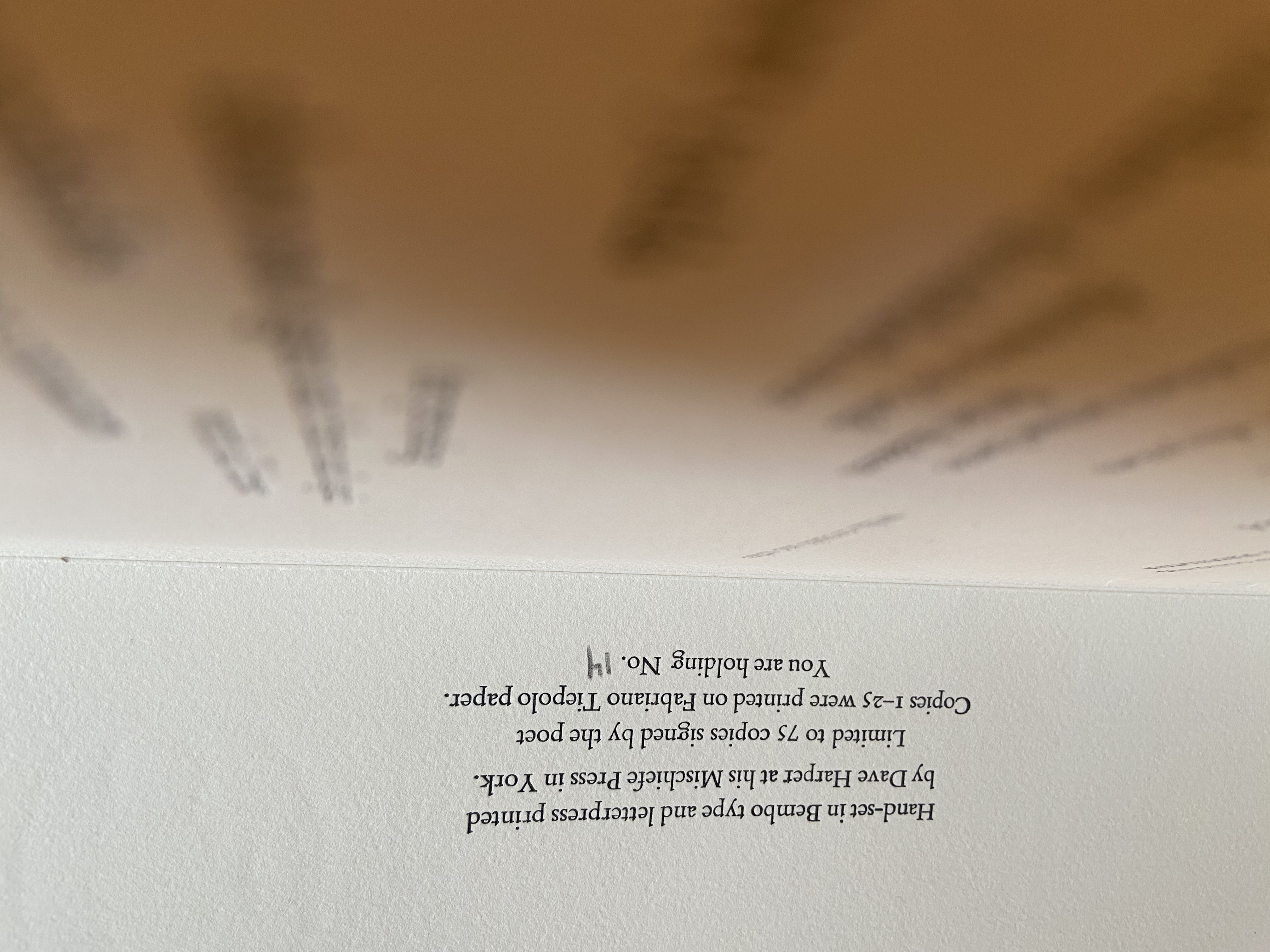 Purgatorio X colophon — Special Edition on Fabriano Tiepolo