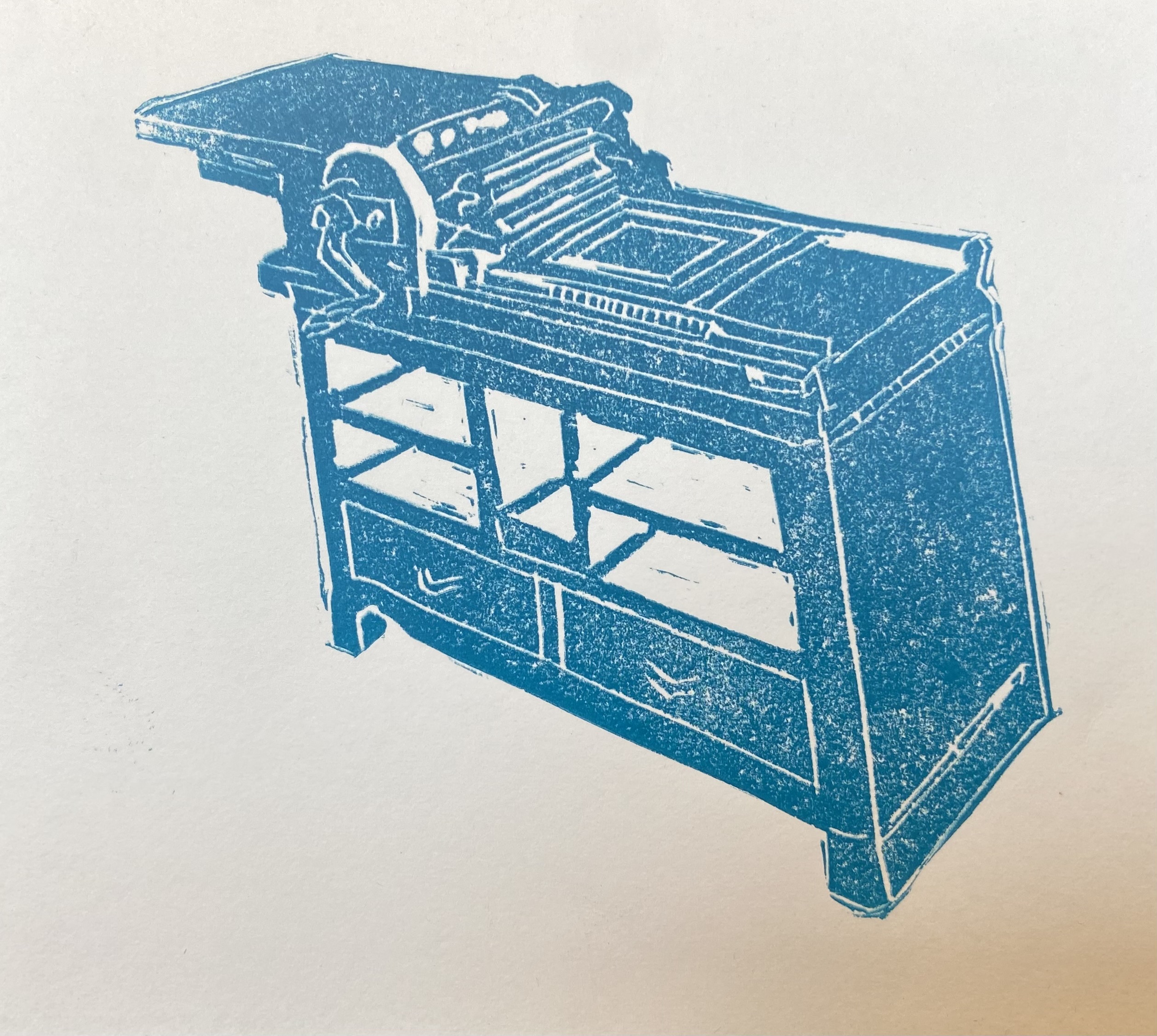 A Vandercook Press Lino