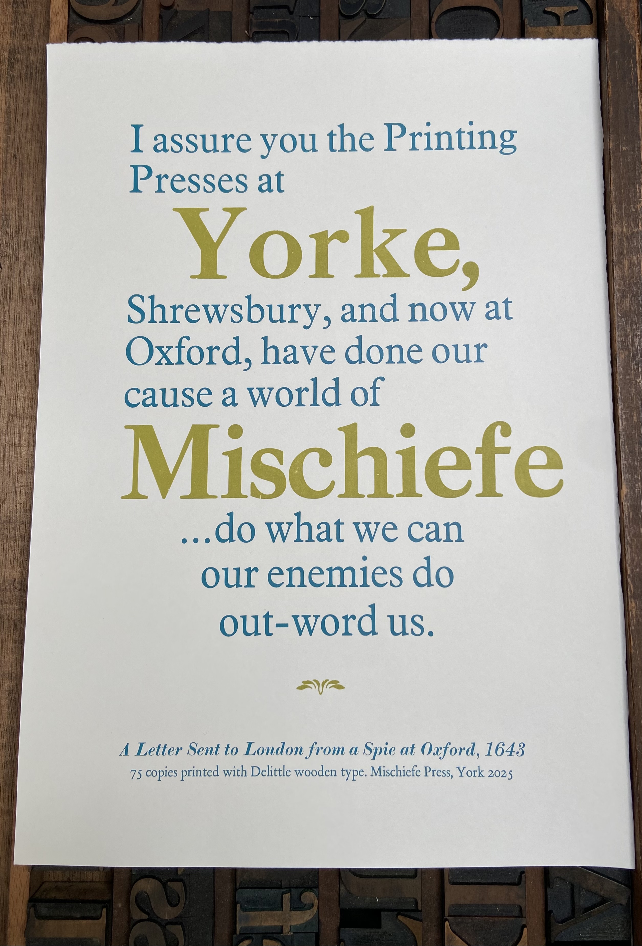 A World of Mischiefe broadside